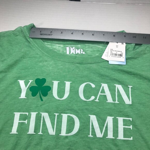Doe Women's XL Green Short Sleeve Tee Shirt You Can Find Me In Da Pub New - Picture 6 of 10